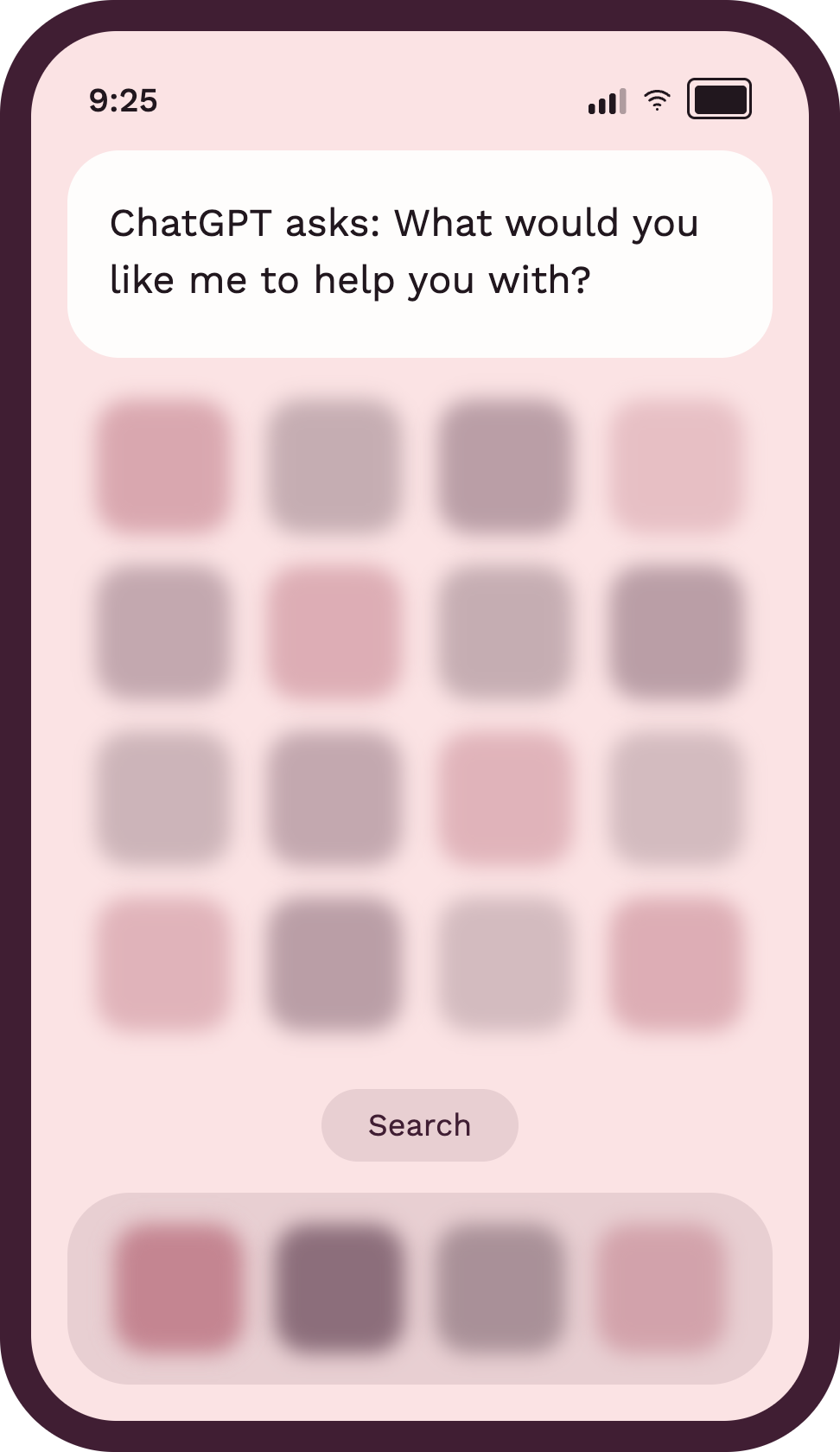 Siri and ChatGPT on an iPhone home screen