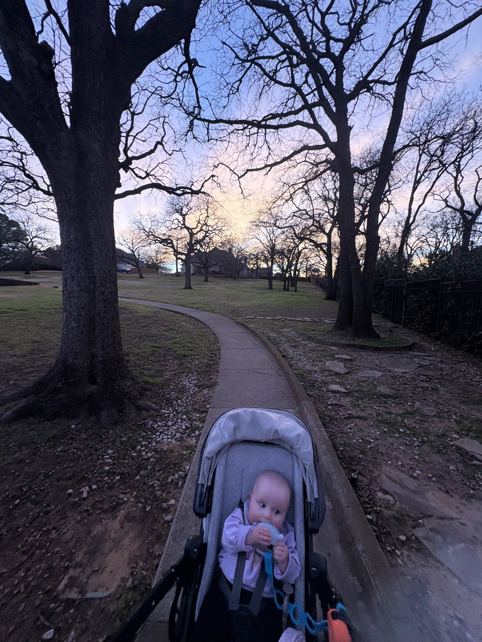"Night" walk...more like a sunset walk tonight.