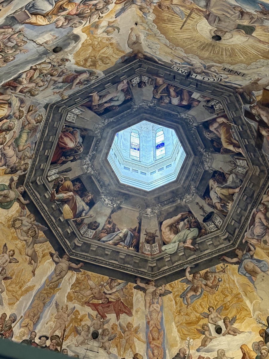 View of the Last Judgement from the start of the dome