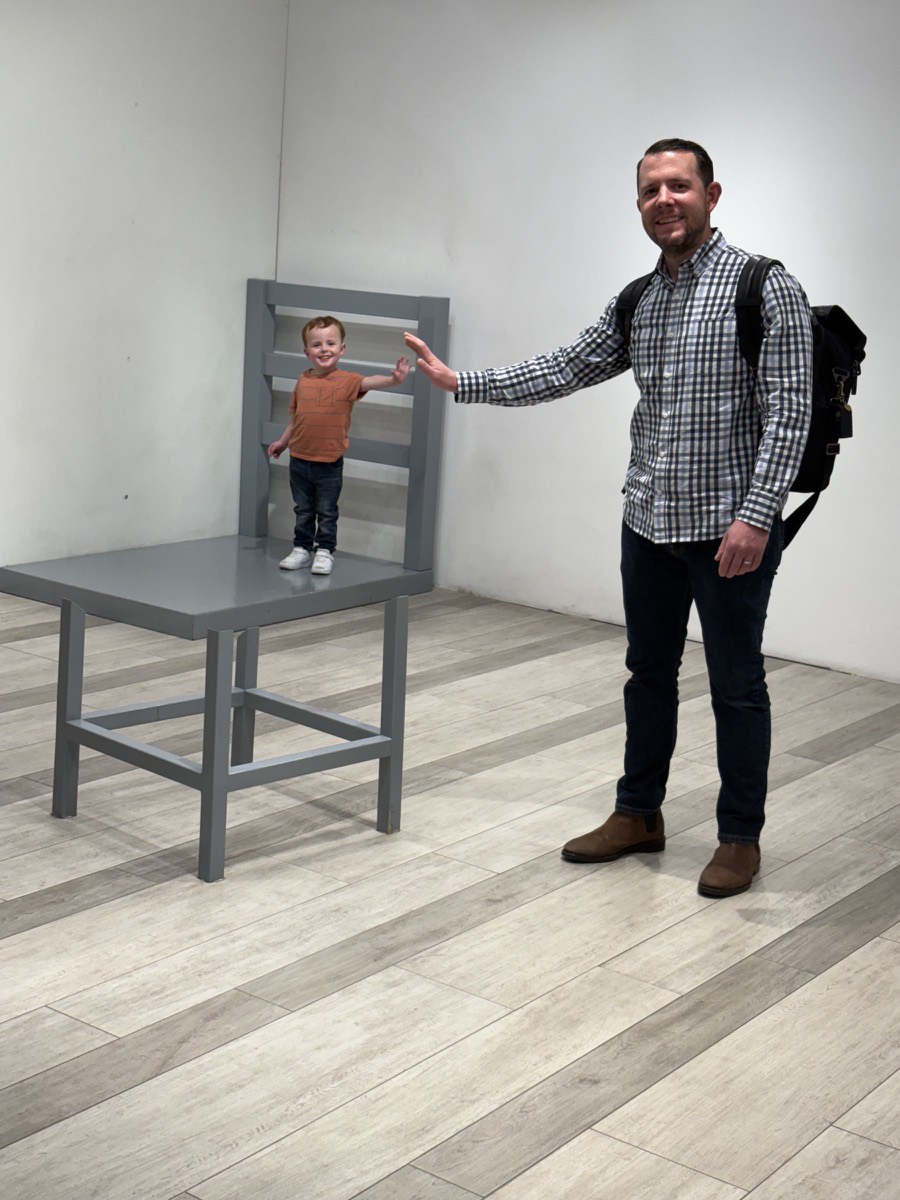 Mini Silas, giant Daddy