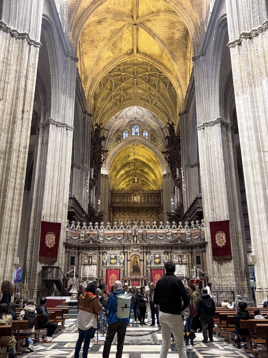View from behind the choir looking towards the high altar