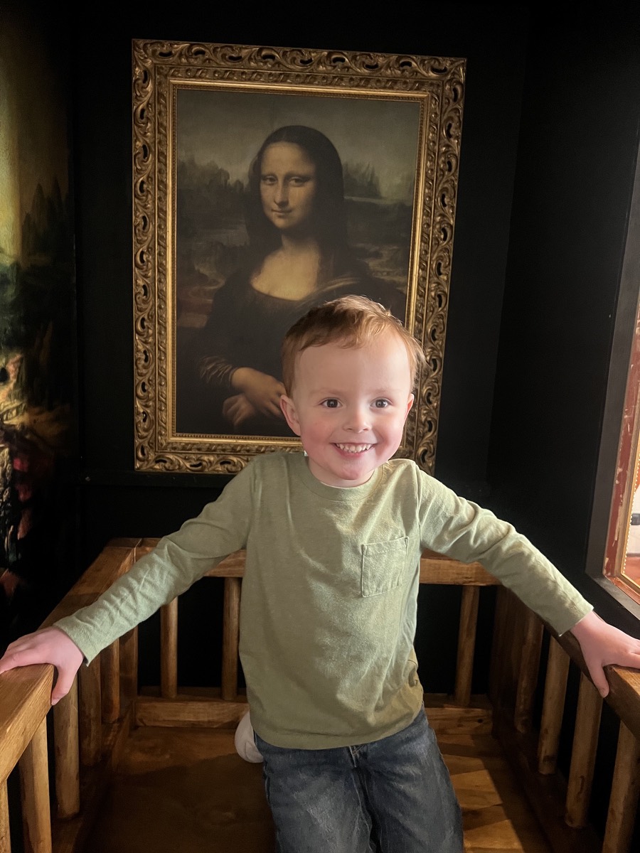 (Not the real Mona Lisa 😝)